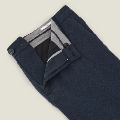 Jules Pantalon chino slim aspect flanelle- Pantalon Chino|Pantalon