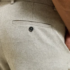 Jules Pantalon chino slim aspect flanelle- Pantalon Chino|Pantalon