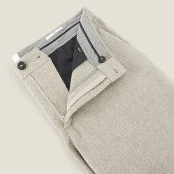 Jules Pantalon chino slim aspect flanelle- Pantalon Chino|Pantalon