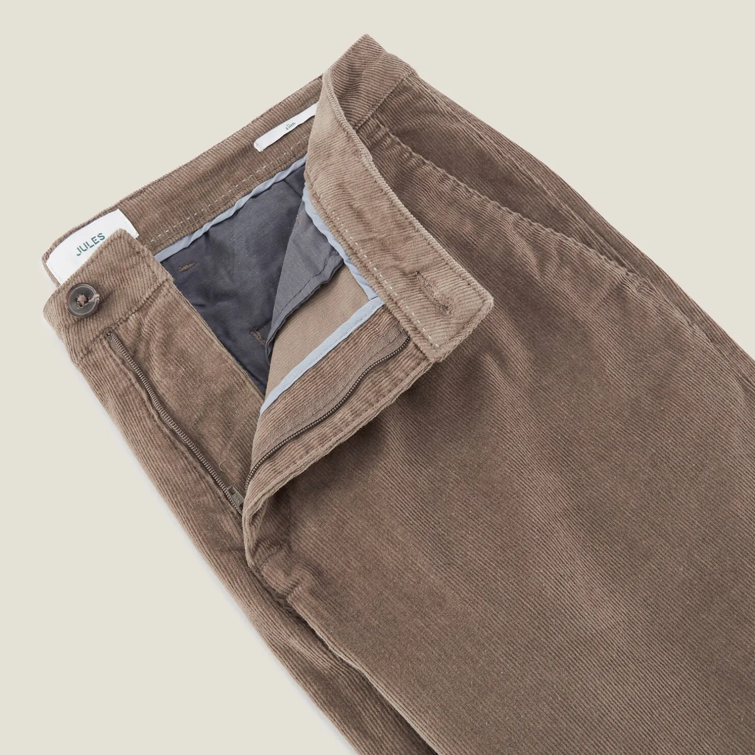 Jules Pantalon chino slim en velours- Pantalon Chino|Pantalon