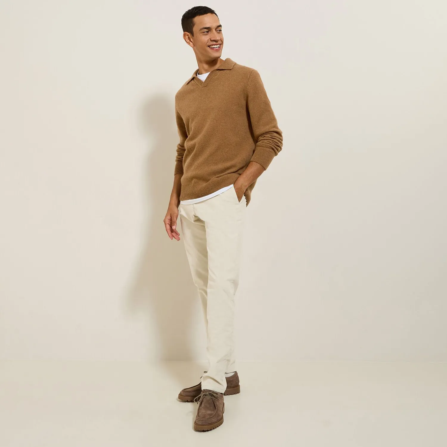 Jules Pantalon chino slim en velours- Pantalon Chino|Pantalon