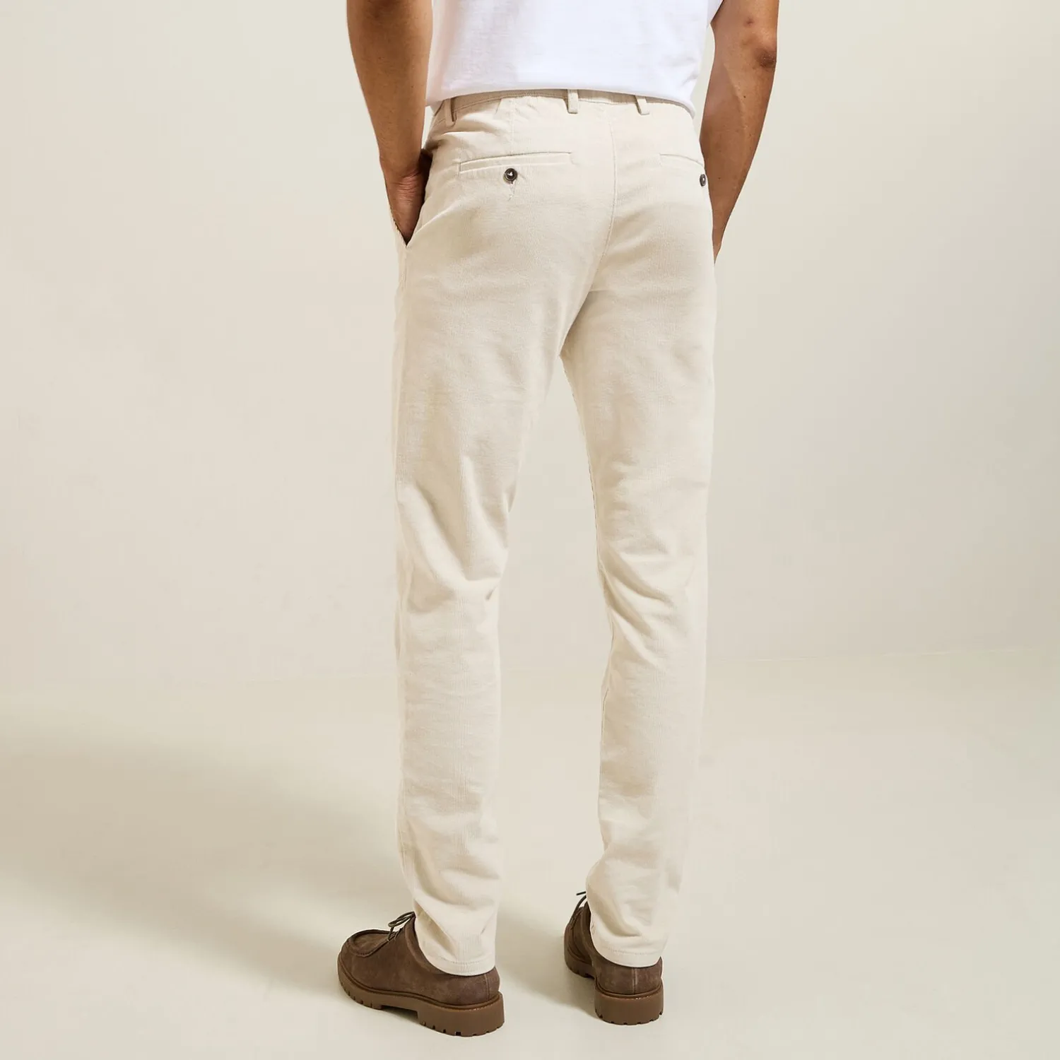 Jules Pantalon chino slim en velours- Pantalon Chino|Pantalon