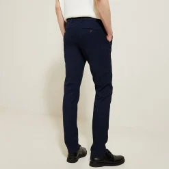 Jules Pantalon chino slim fantaisie intérieur gratté- Pantalon Chino|Pantalon