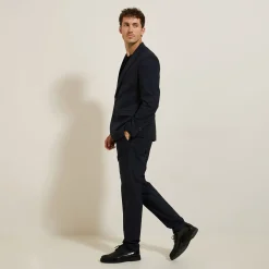 Jules Pantalon de costume slim bistretch à carreaux- Pantalon De Costume|Pantalon