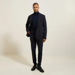 Jules Pantalon de costume slim en maille- Pantalon De Costume|Pantalon