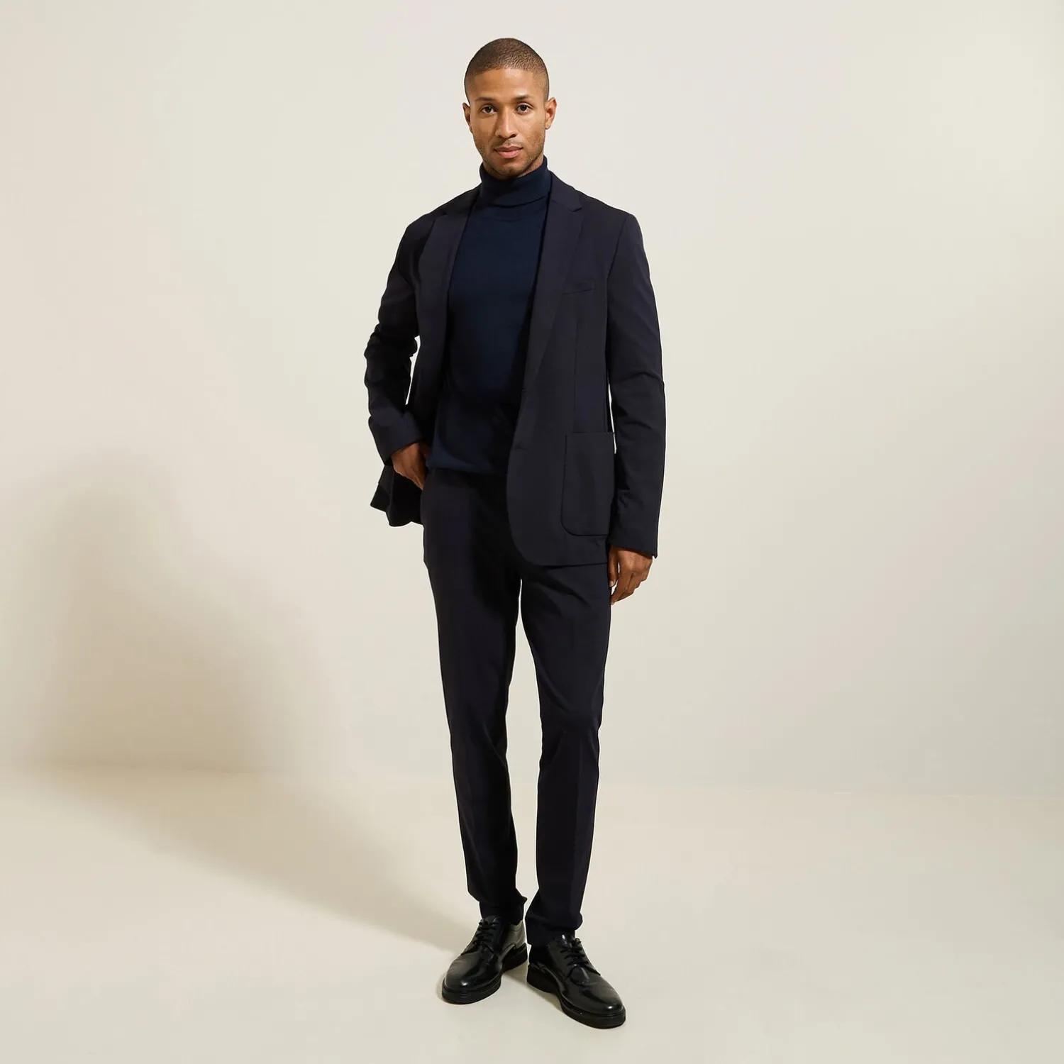 Jules Pantalon de costume slim en maille- Pantalon De Costume|Pantalon