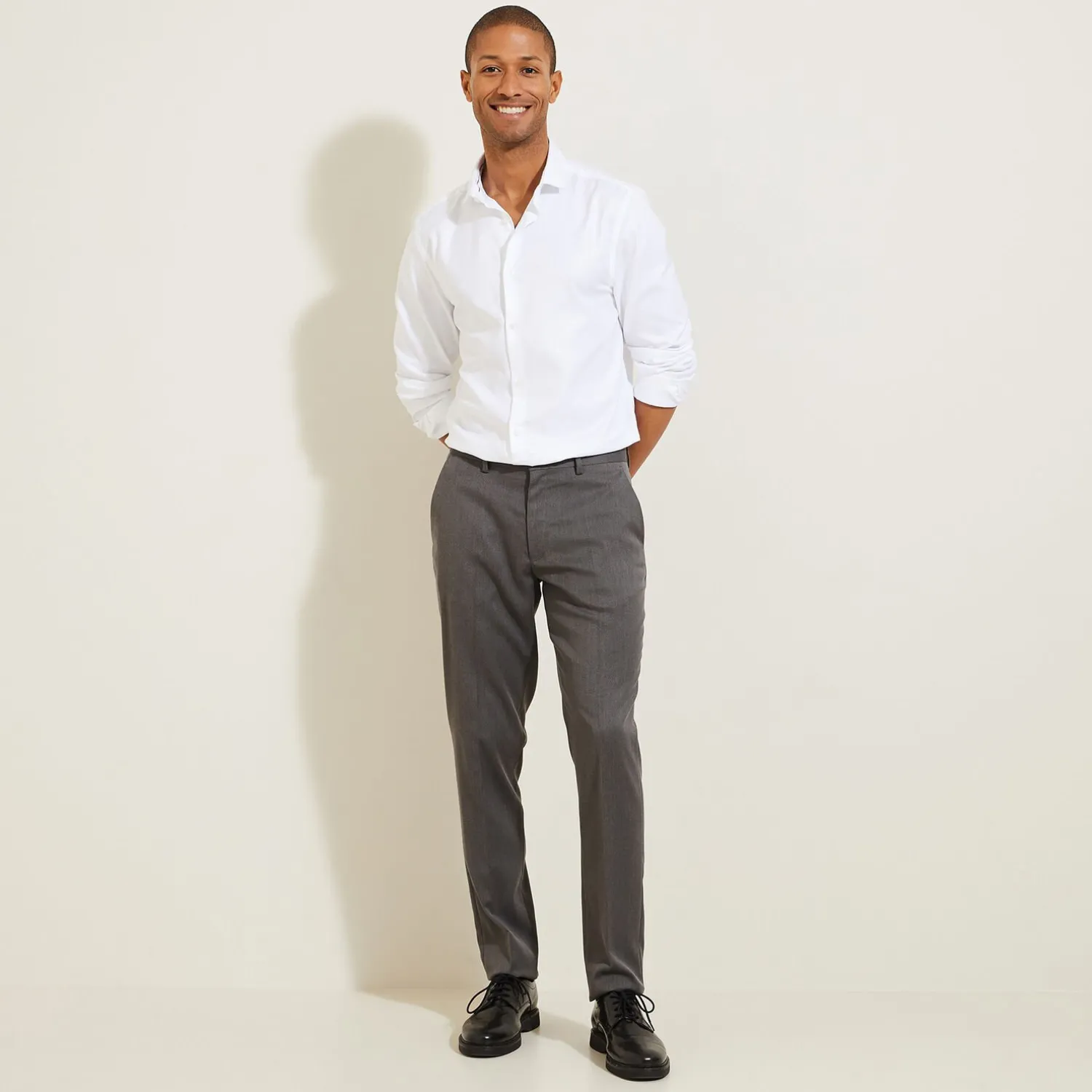 Jules Pantalon de costume uni slim- Collection Mariage|Pantalon De Costume