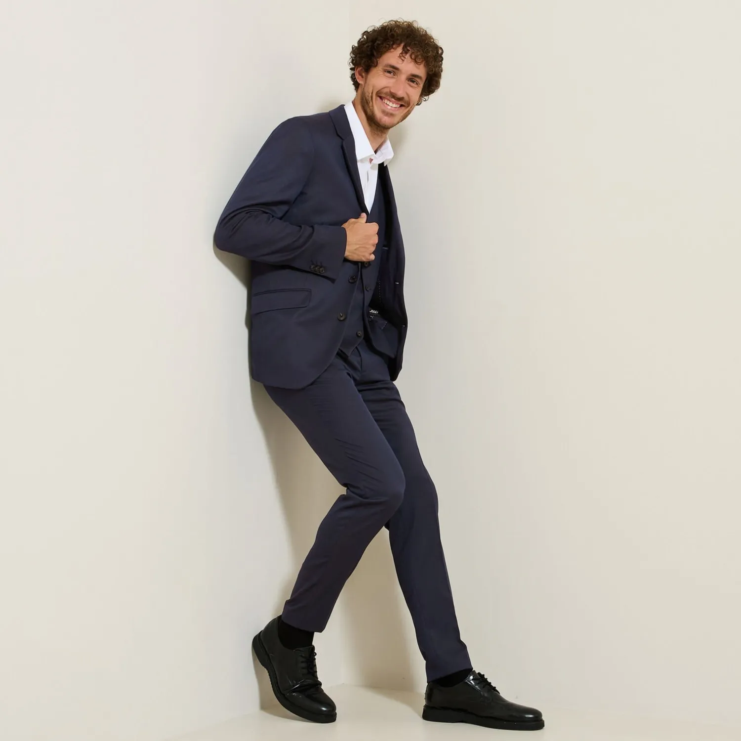 Jules Pantalon de costume uni slim- Collection Mariage|Pantalon De Costume