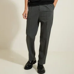 Jules Pantalon large à plis flanelle- Pantalon