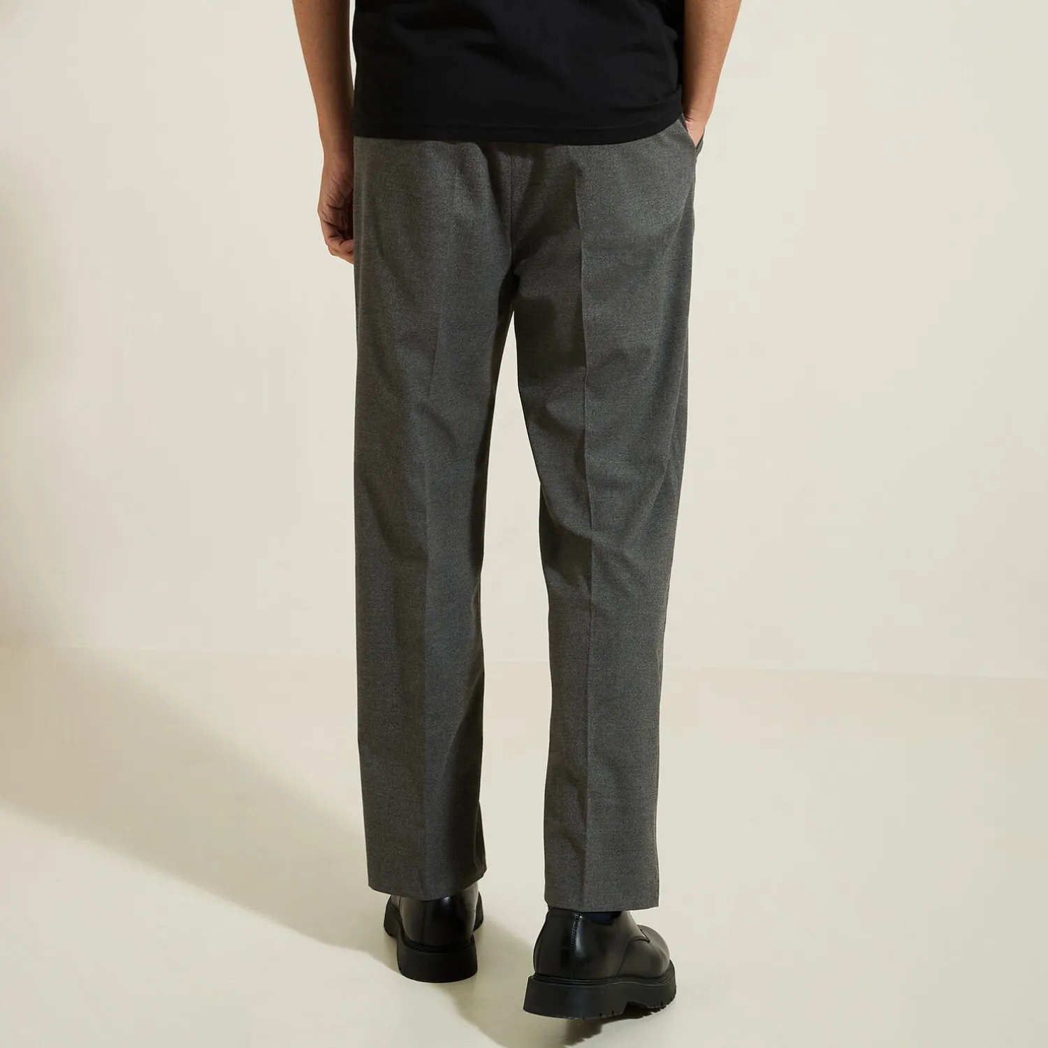 Jules Pantalon large à plis flanelle- Pantalon