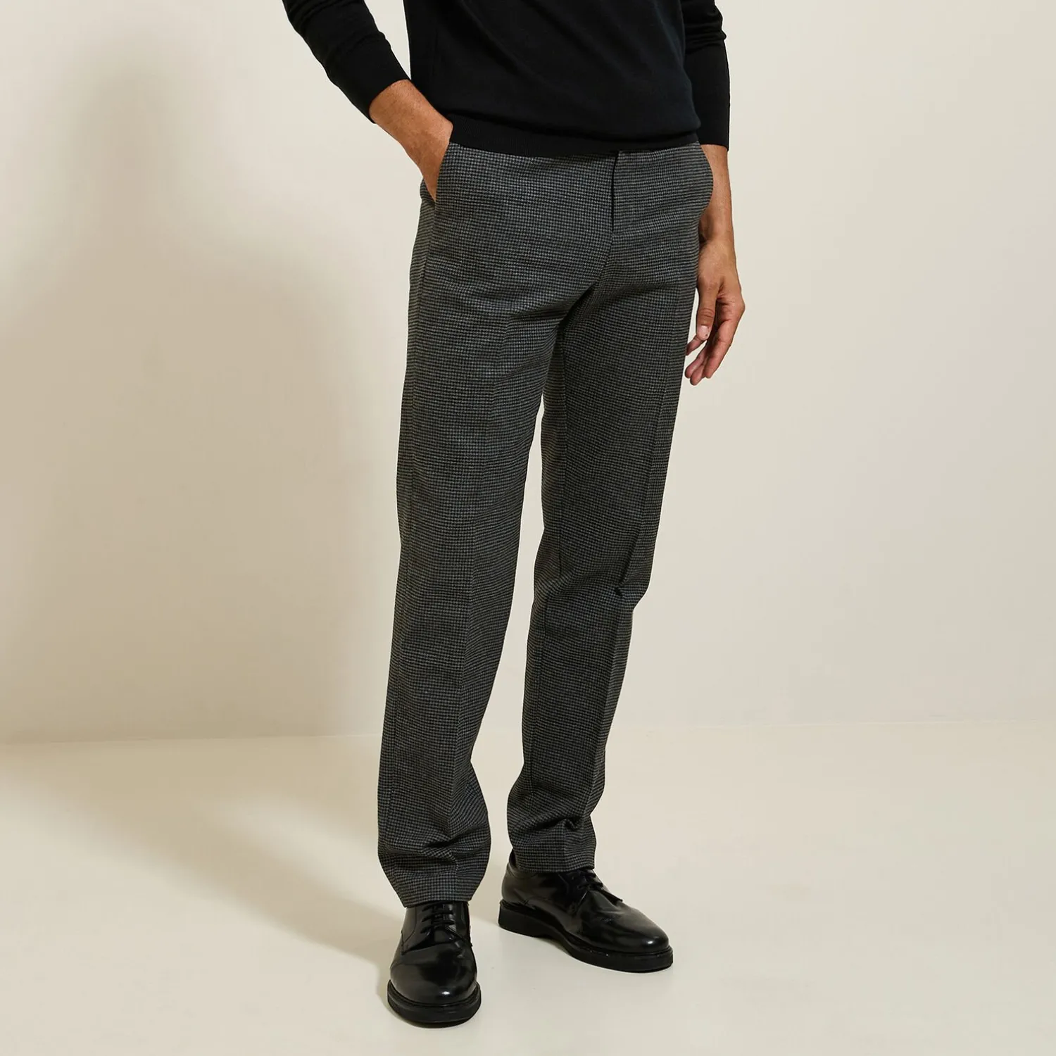 Jules Pantalon regular motif pied de puce- Pantalon