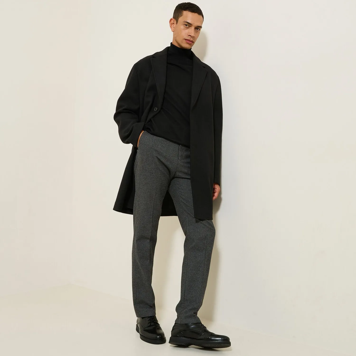 Jules Pantalon regular motif pied de puce- Pantalon