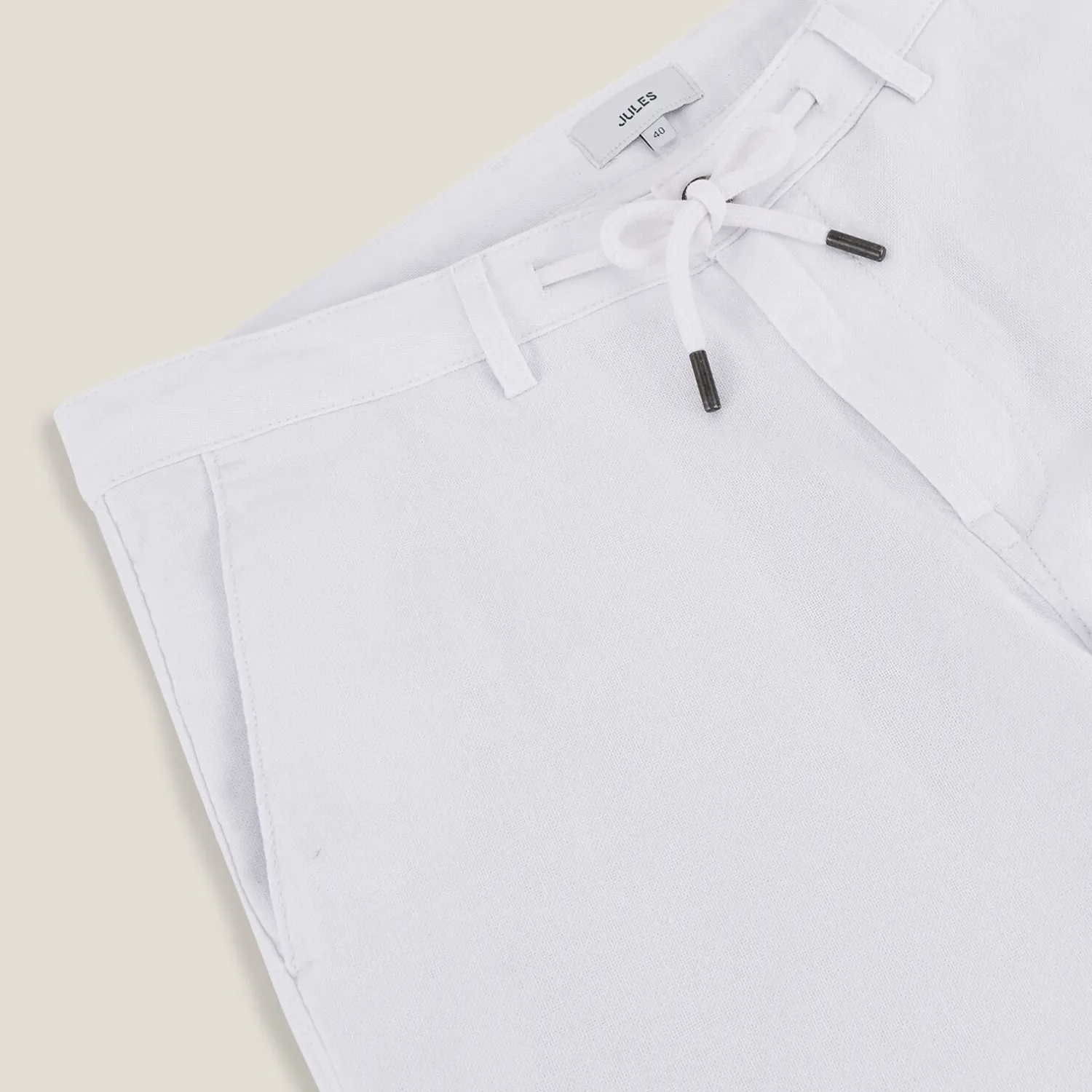 Jules Pantalon slim en coton et lin- Smart Casual|Pantalon Chino