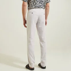 Jules Pantalon slim en coton et lin- Smart Casual|Pantalon Chino