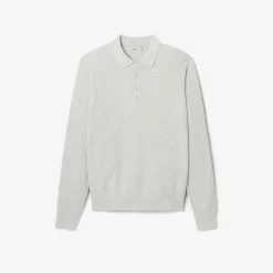 Jules Polo boutonné en maille texturée- Pull