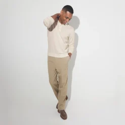 Jules Polo col boutonné en maille en laine de mérinos- Pull