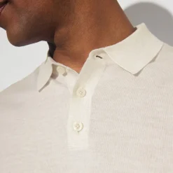 Jules Polo col boutonné en maille en laine de mérinos- Pull
