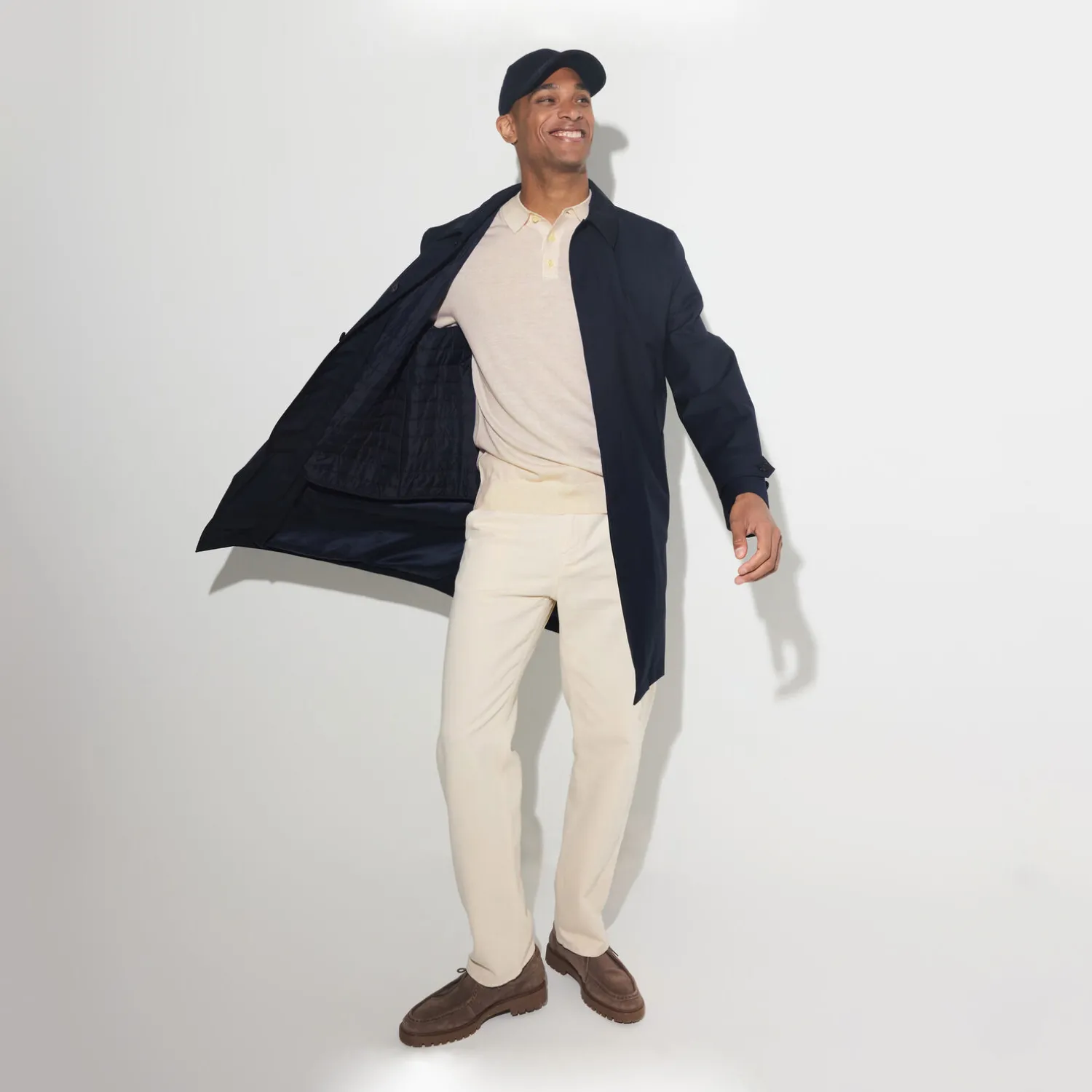 Jules Polo col boutonné en maille en laine de mérinos- Pull