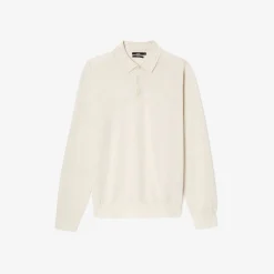 Jules Polo col boutonné en maille en laine de mérinos- Pull