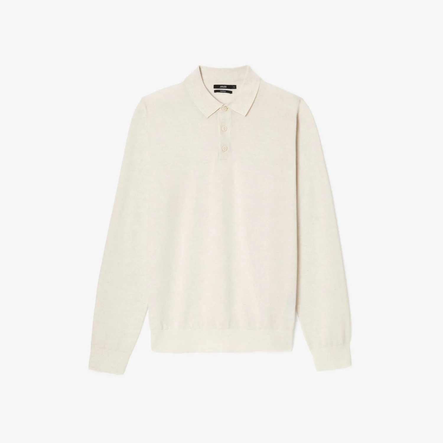 Jules Polo col boutonné en maille en laine de mérinos- Pull