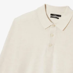 Jules Polo col boutonné en maille en laine de mérinos- Pull