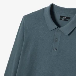 Jules Polo col boutonné en maille en laine de mérinos- Pull