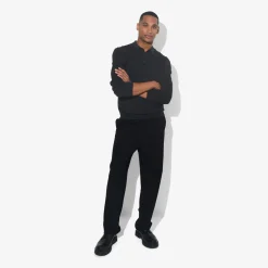 Jules Polo col boutonné en maille en laine de mérinos- Pull