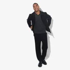 Jules Polo col boutonné en maille en laine de mérinos- Pull