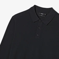 Jules Polo col boutonné en maille en laine de mérinos- Pull