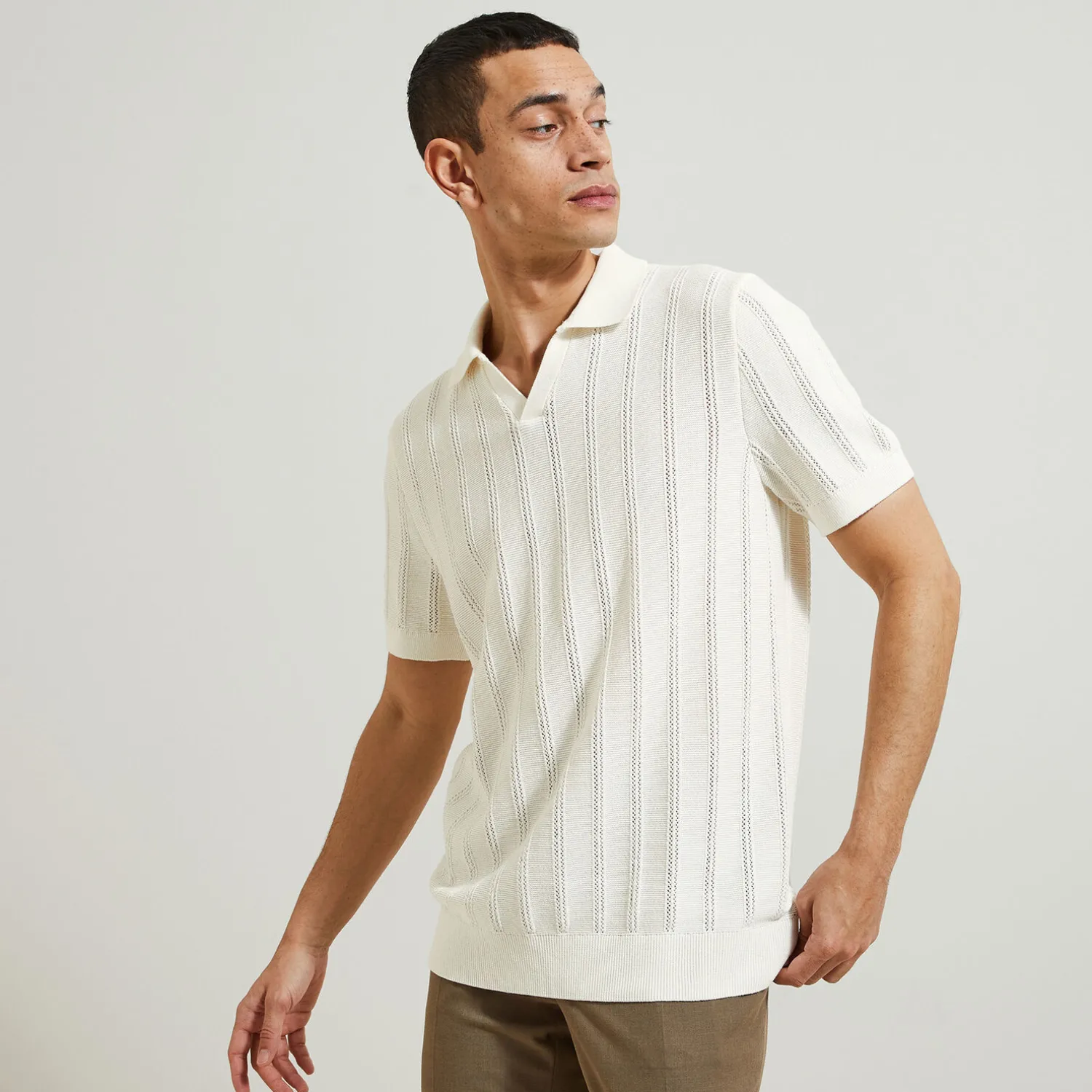Jules Polo en maille ajourée- Polo|Pull