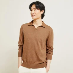 Jules Polo en maille col resort manches longues- Smart Casual|Pull