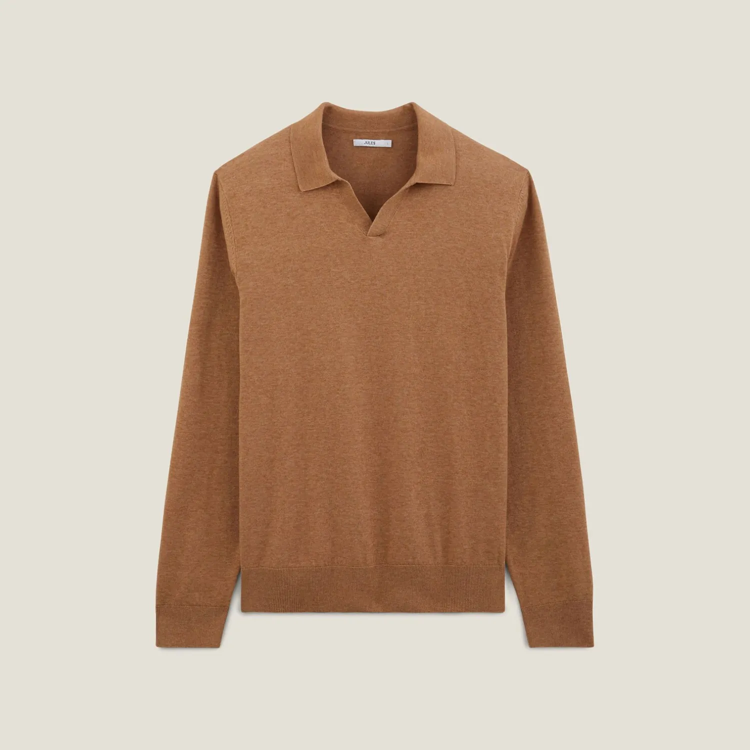 Jules Polo en maille col resort manches longues- Smart Casual|Pull