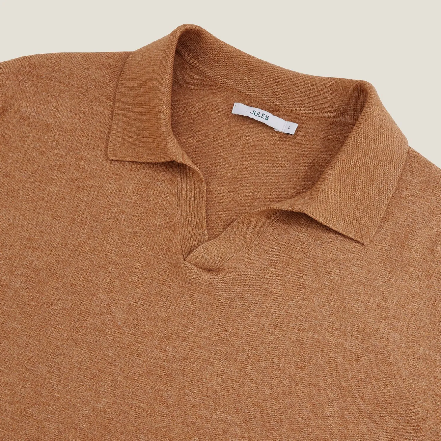 Jules Polo en maille col resort manches longues- Smart Casual|Pull