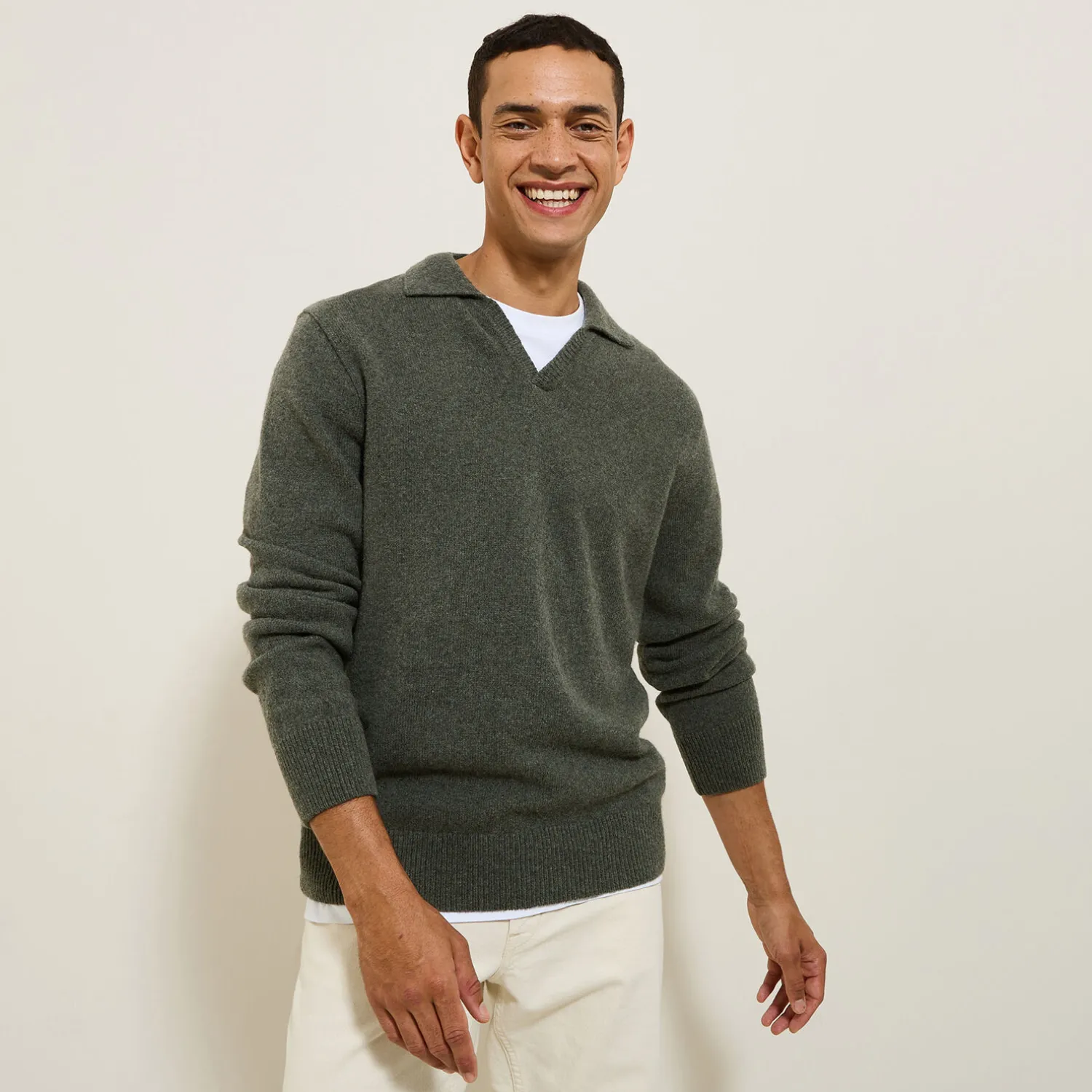 Jules Polo en maille col resort- Pull