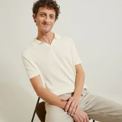 Jules Polo en maille col resort- Polo|Pull