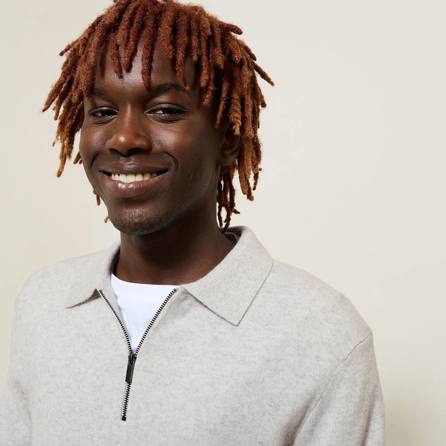 Jules Polo en maille col zippé- Pull