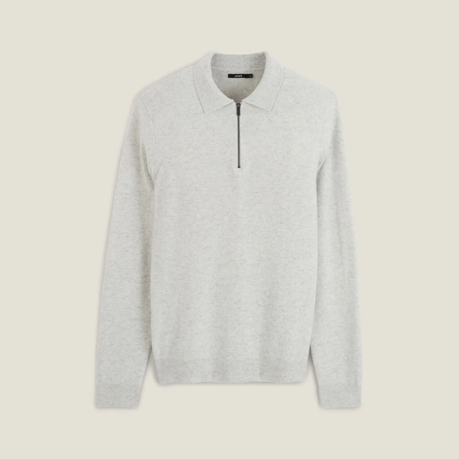 Jules Polo en maille col zippé- Pull