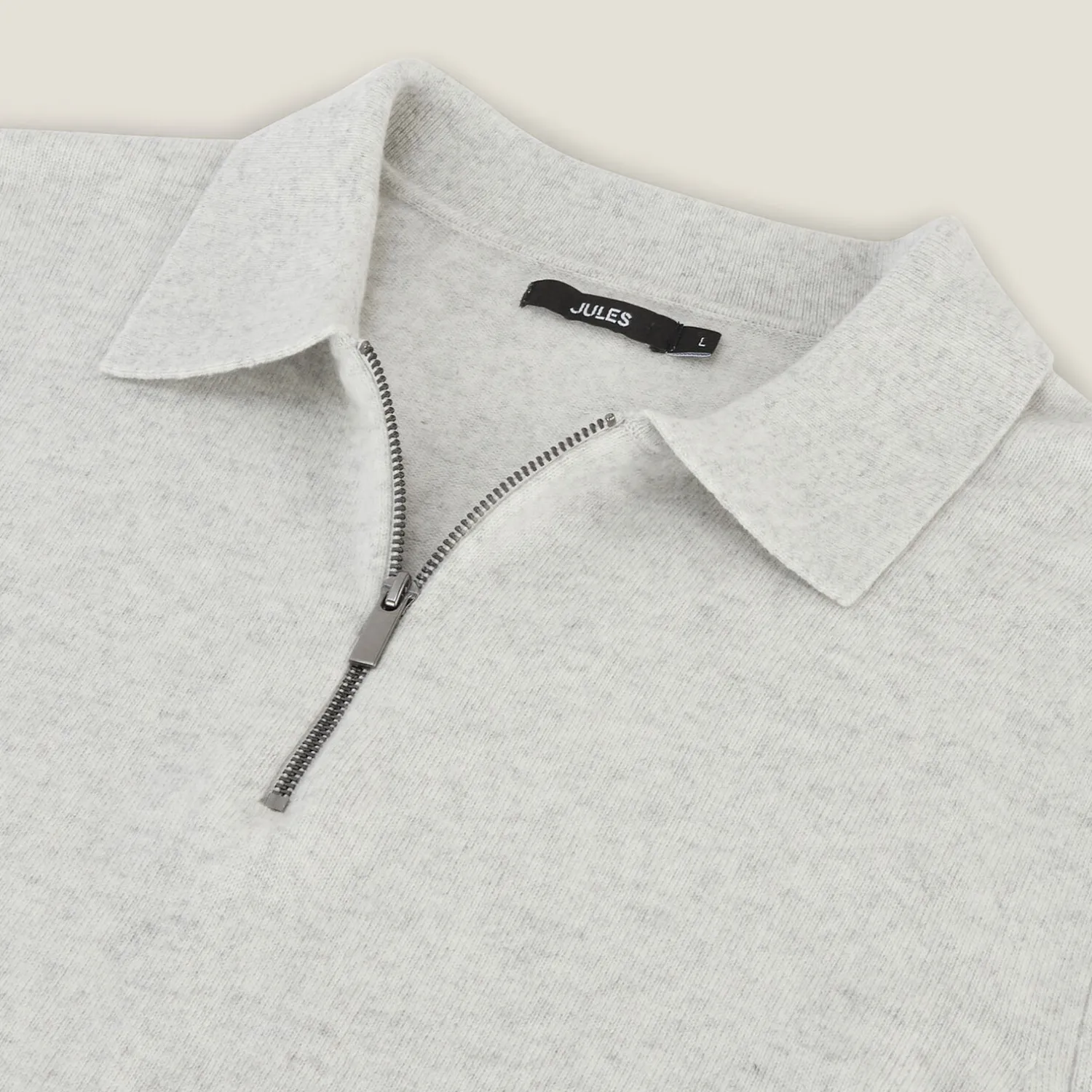 Jules Polo en maille col zippé- Pull