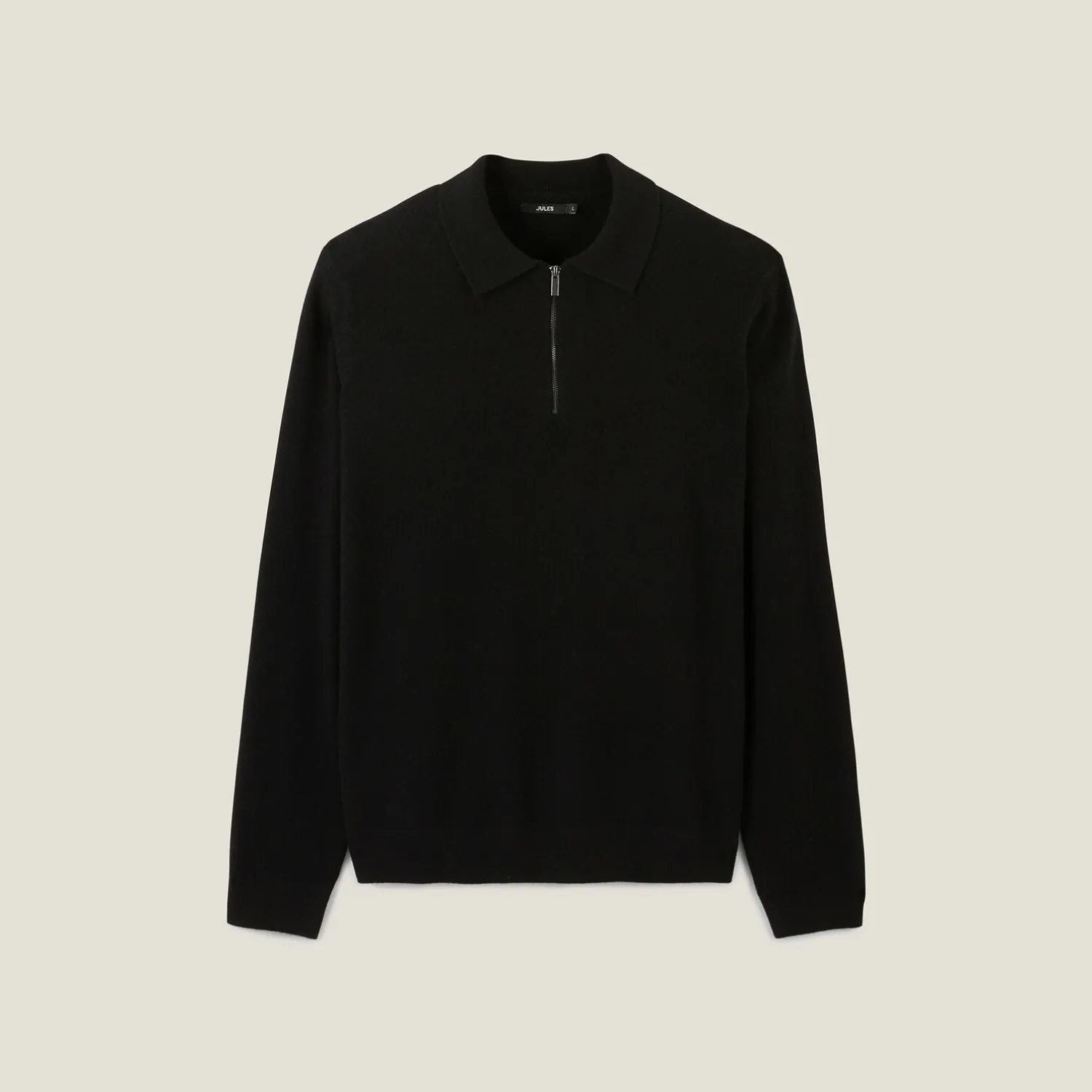 Jules Polo en maille col zippé- Pull