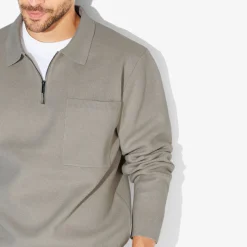 Jules Polo en maille zippé Performance by- Pull