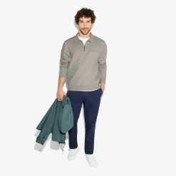 Jules Polo en maille zippé Performance by- Pull