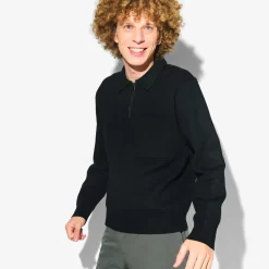 Jules Polo en maille zippé Performance by- Pull