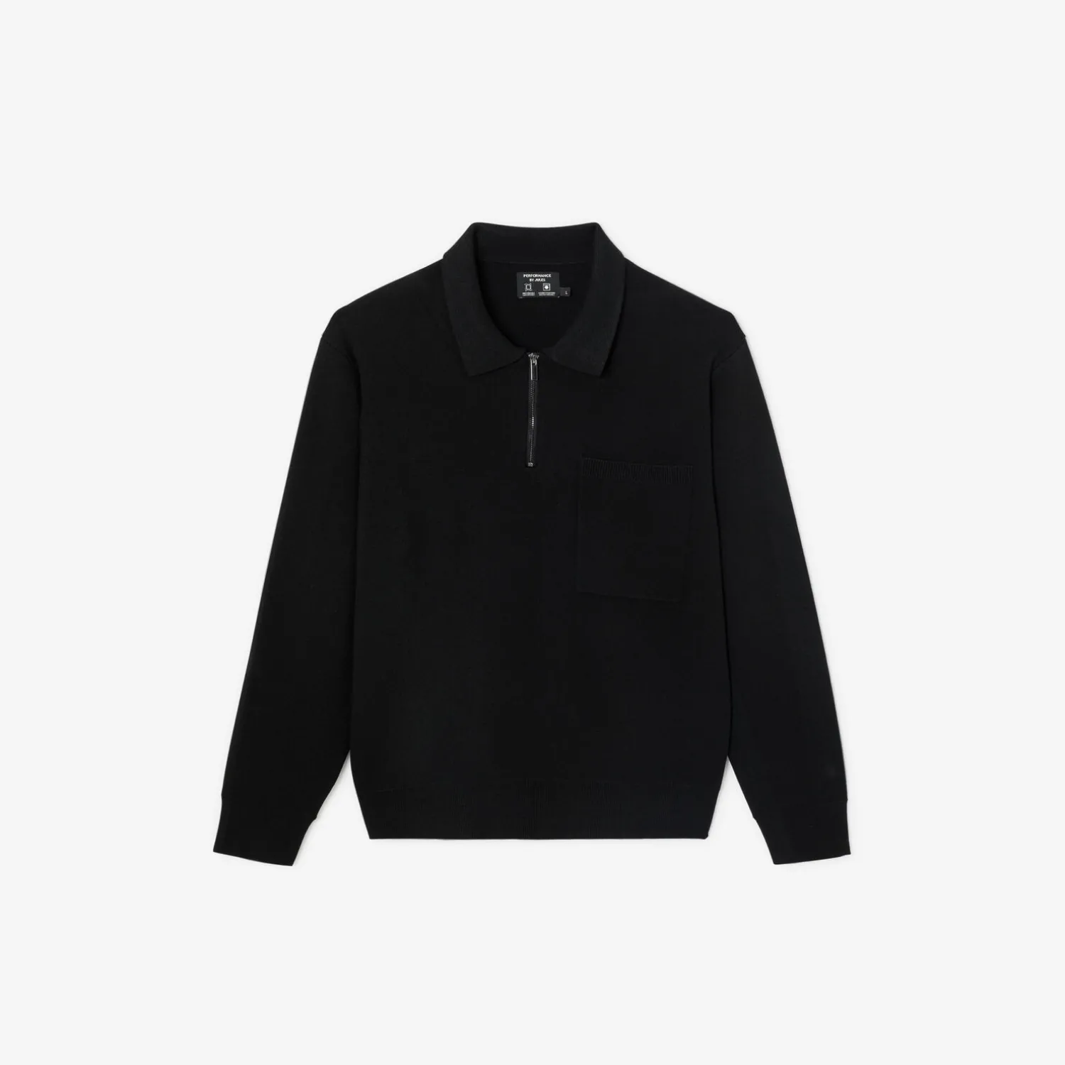 Jules Polo en maille zippé Performance by- Pull