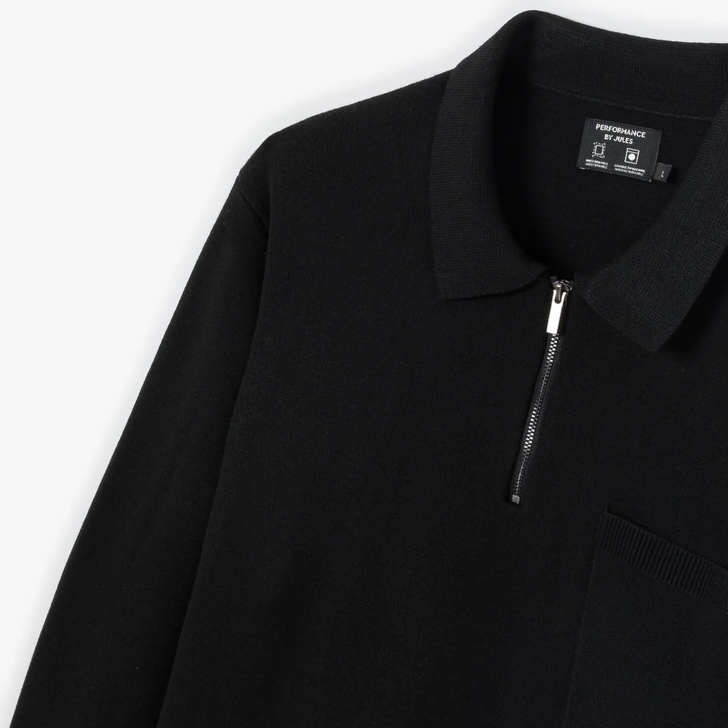 Jules Polo en maille zippé Performance by- Pull