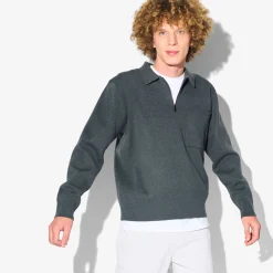 Jules Polo en maille zippé Performance by- Pull