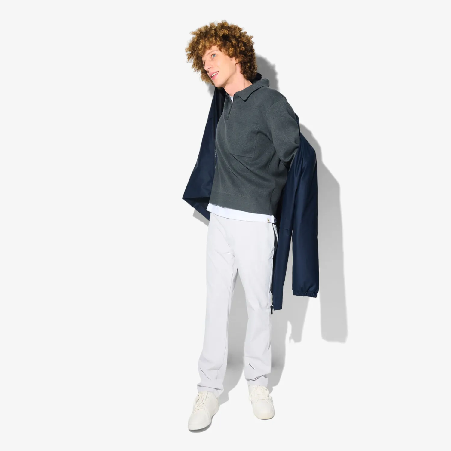 Jules Polo en maille zippé Performance by- Pull