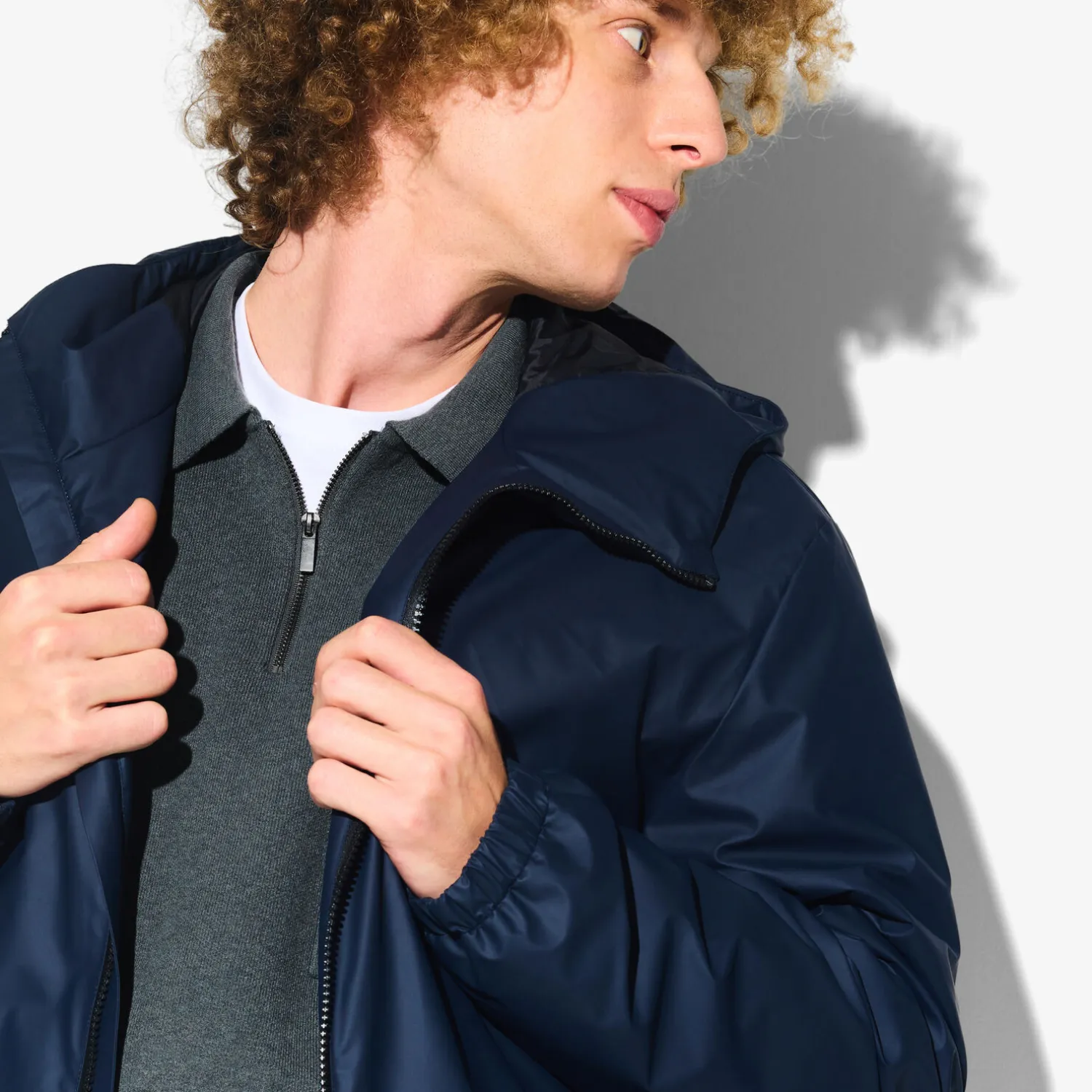 Jules Polo en maille zippé Performance by- Pull