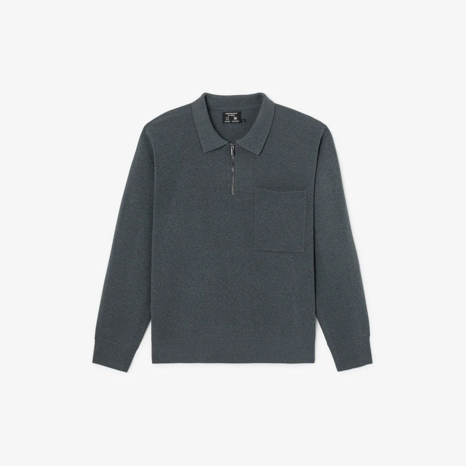 Jules Polo en maille zippé Performance by- Pull