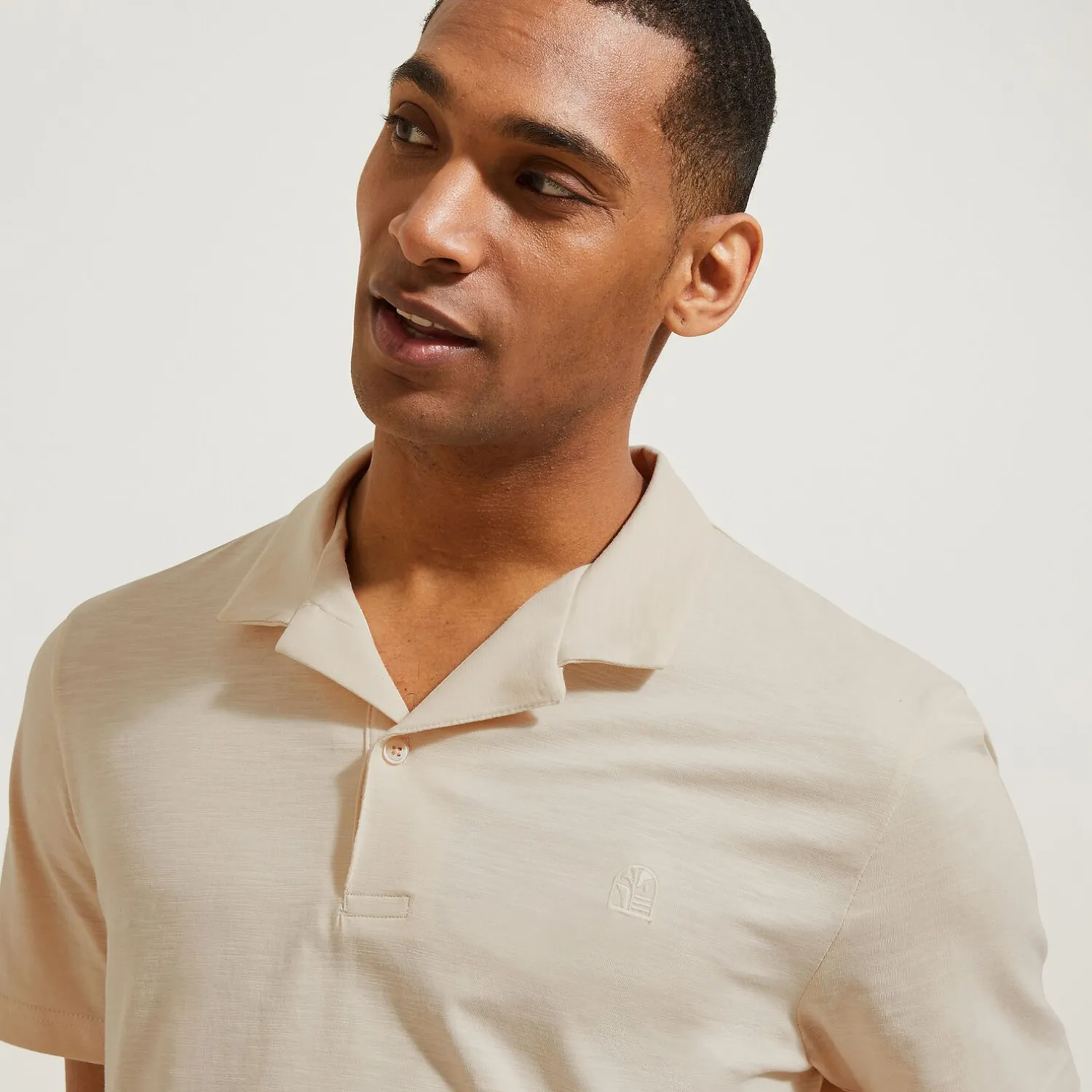 Jules Polo manches courtes broderie poitrine col requin- Smart Casual|Polo