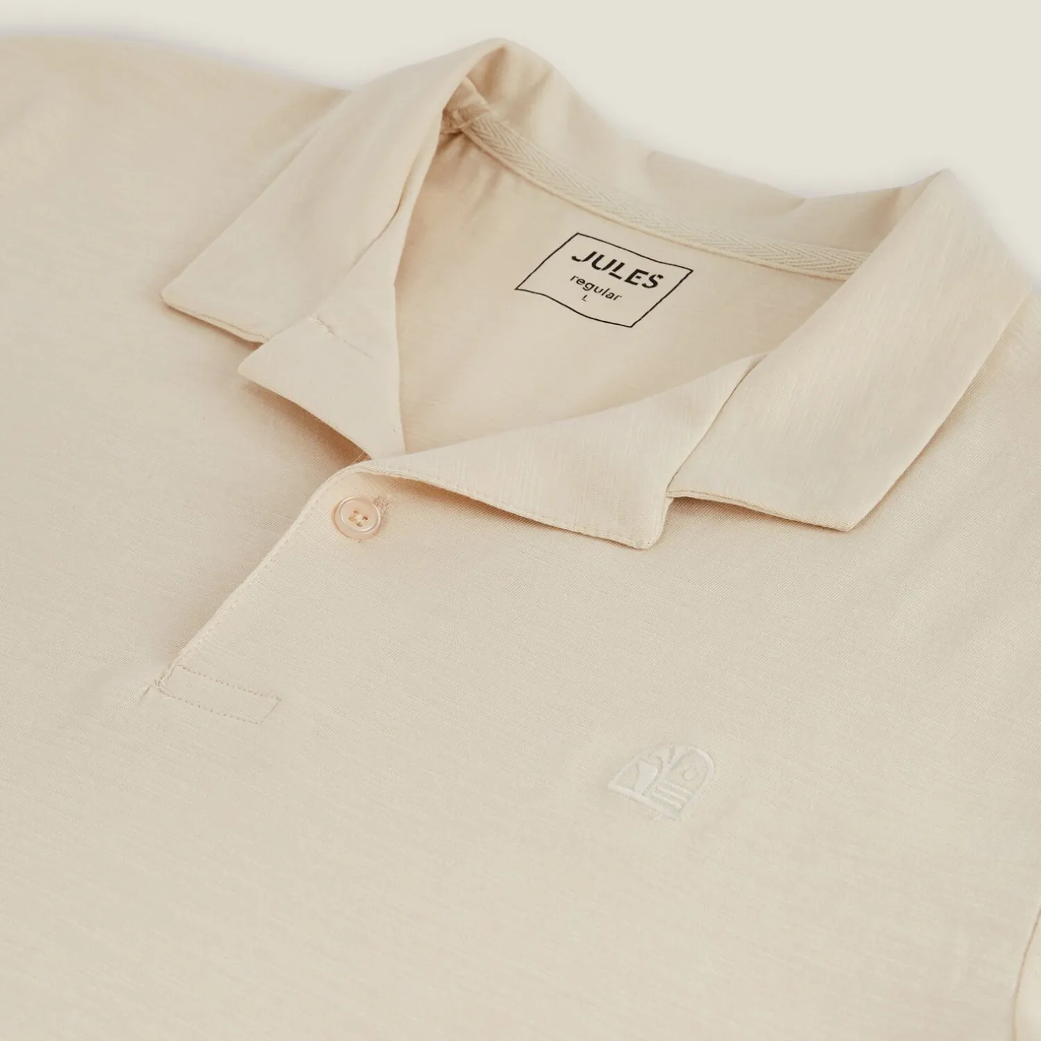 Jules Polo manches courtes broderie poitrine col requin- Smart Casual|Polo